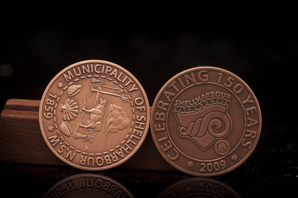 Sesquicentenary Commemorative Medallions - Shellharbour City Council