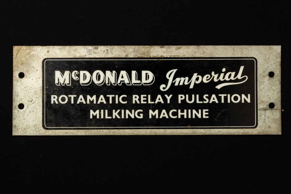 McDonald Imperial Milking Machine Sign