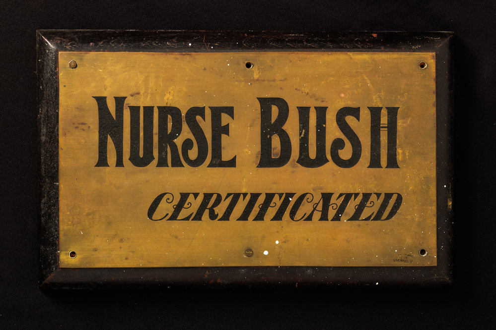 Brass Plaque Nurse Bush Certified