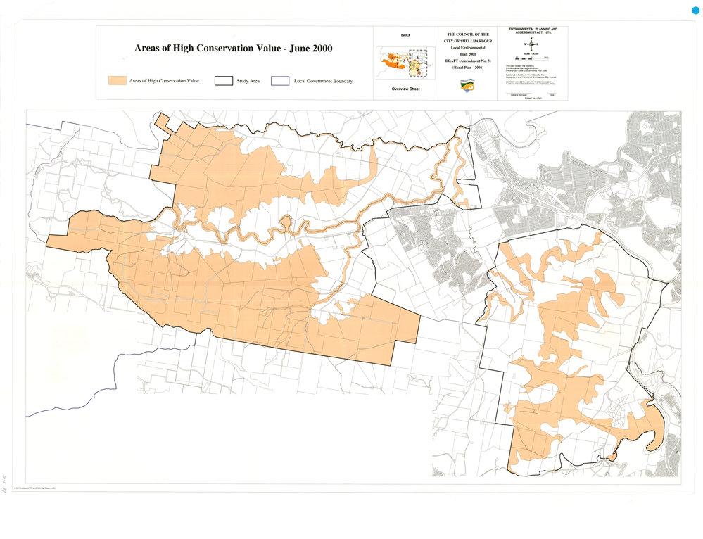 The Council of the City of Shellharbour Local Environment Plan 2000, Amendment No 3 Rural Plan 2001
