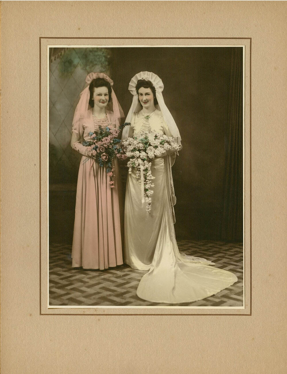 Margaret McDonald and Sister Ethel Brown on her Wedding Day