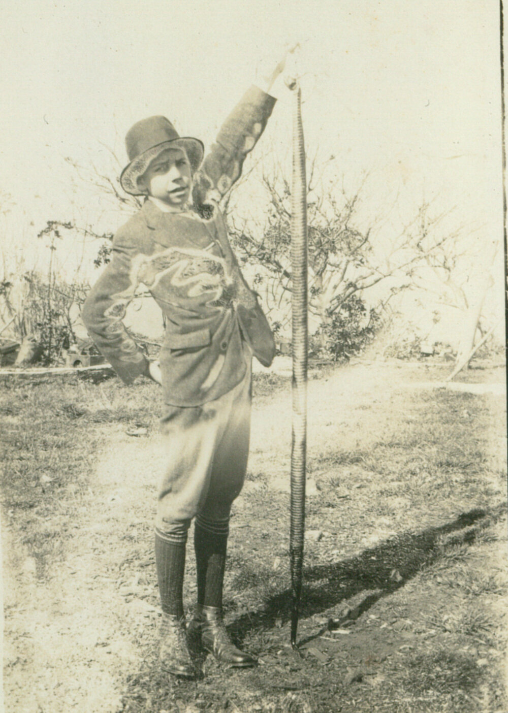 Hazelton Family Member with Snake Catch