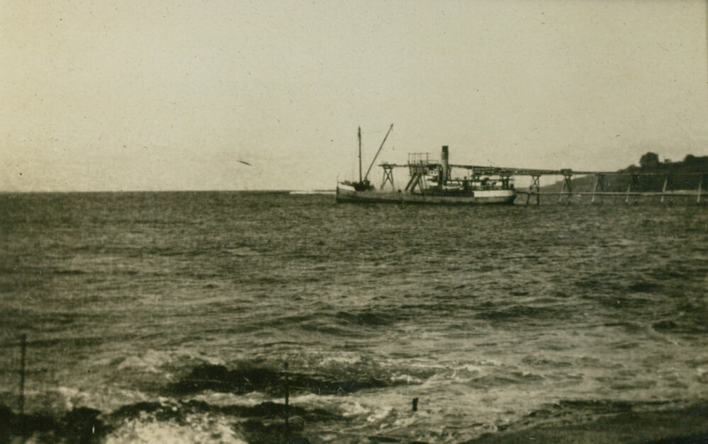 Ship at Bass Point Jetty