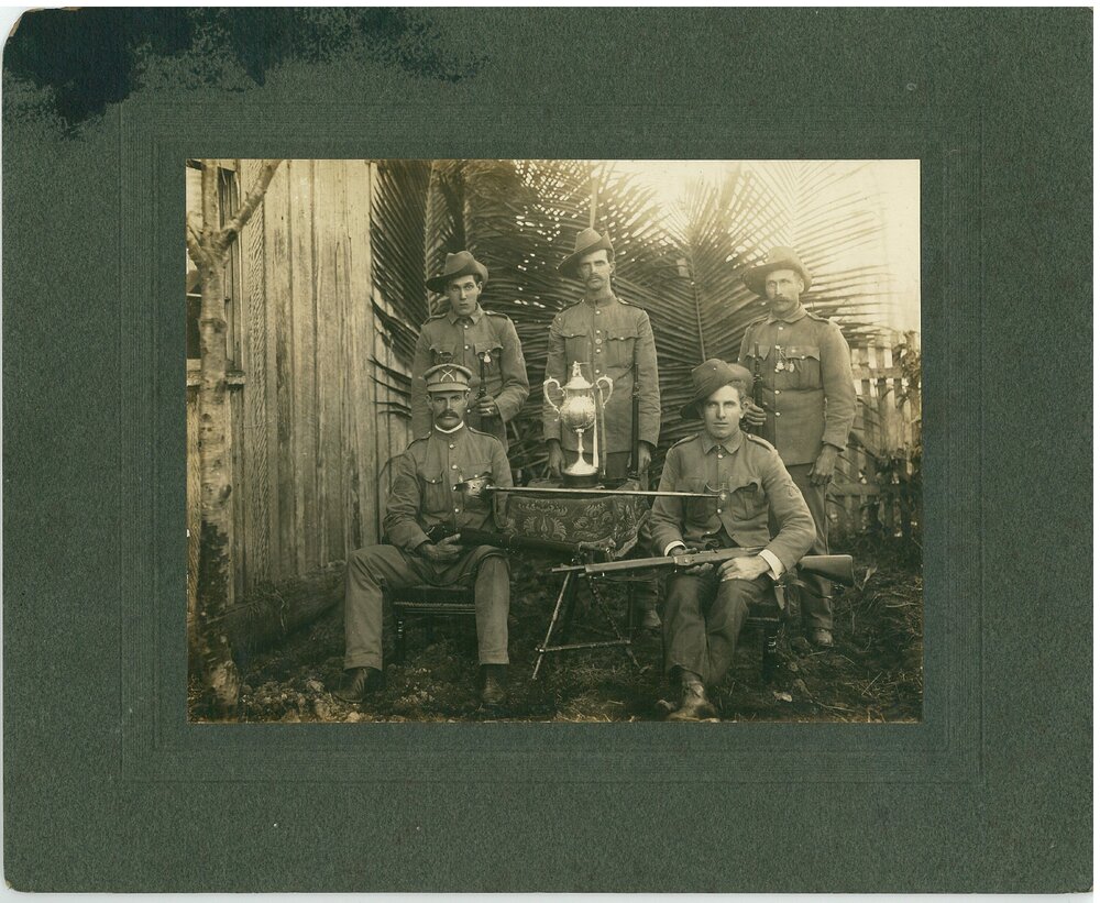 Unknown Group with Rifle Trophy