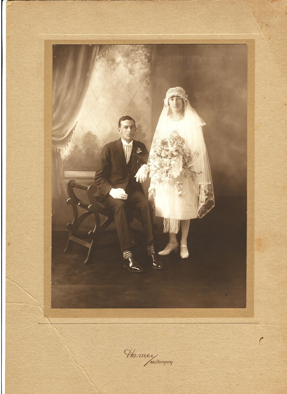 Oliver Pearson and Violet Pearson Wedding Day, Marshall Mount