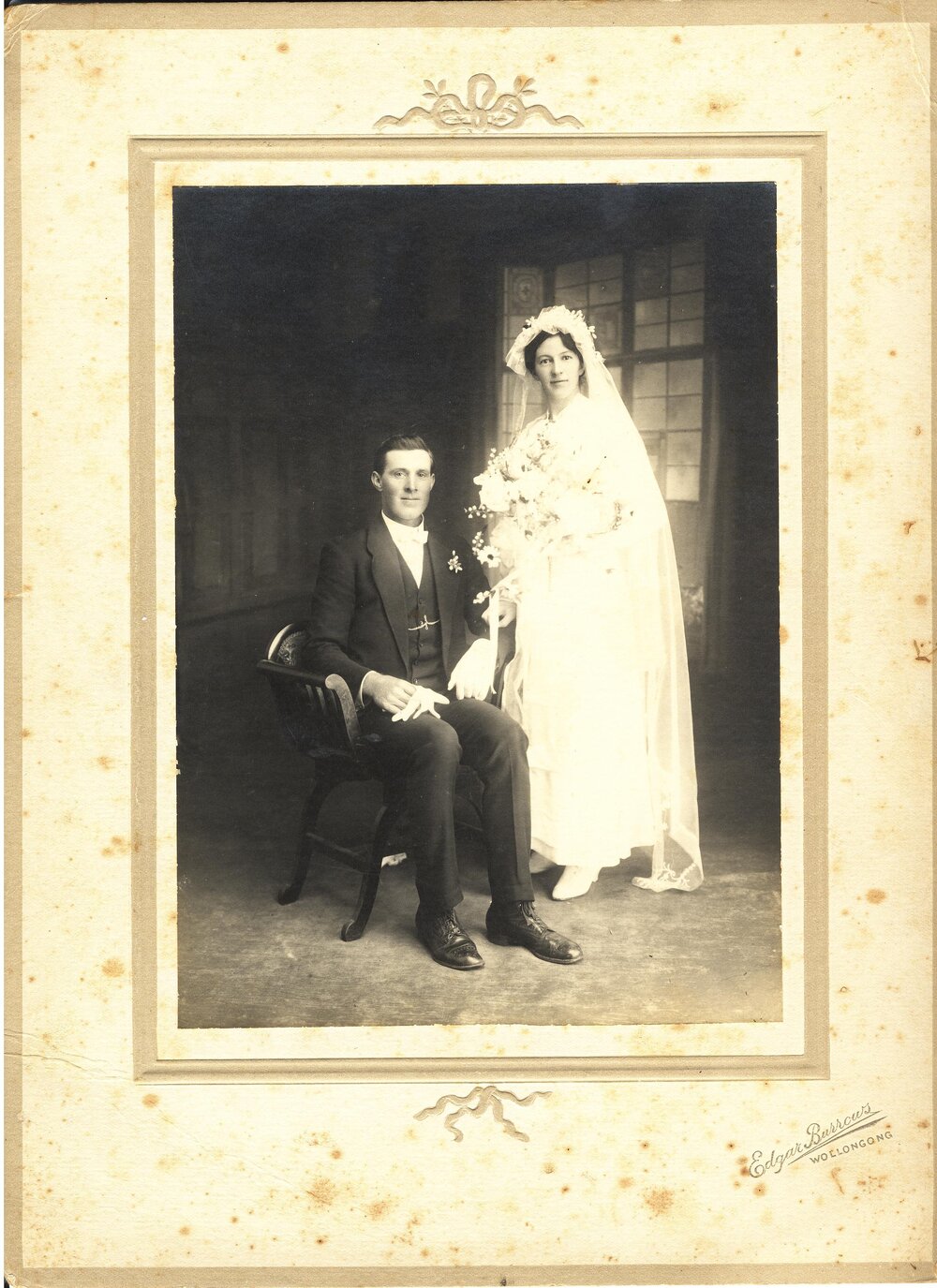 Elsie Pearson and Barney Norman Wedding Day, Albion Park 
