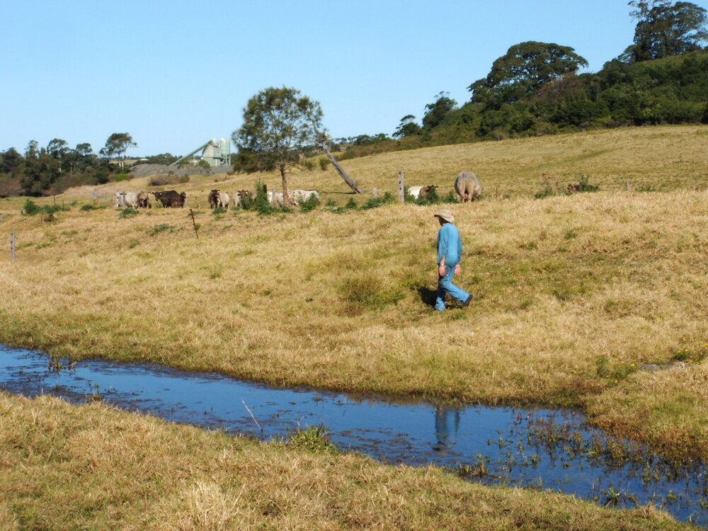 John Hambly at 'Glanworth' Farm, Dunmore