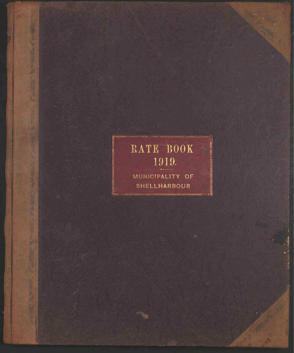 Shellharbour Municipal Council Rate Book 1919