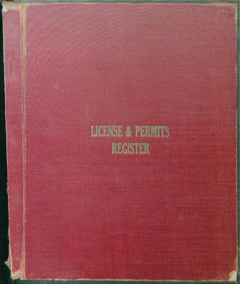 Shellharbour Municipal Council License and Permit Register 1957-1963