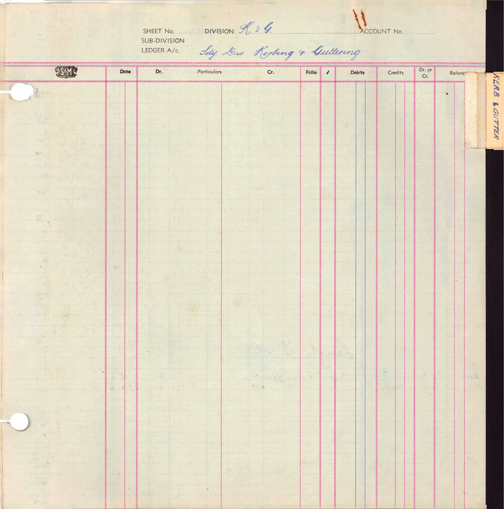 Shellharbour Municipal Council General Fund Ledger 1952-1955  