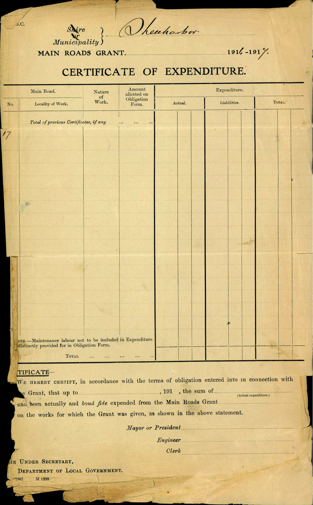 Shellharbour Municipal Council General Fund Ledger 1954-1964
