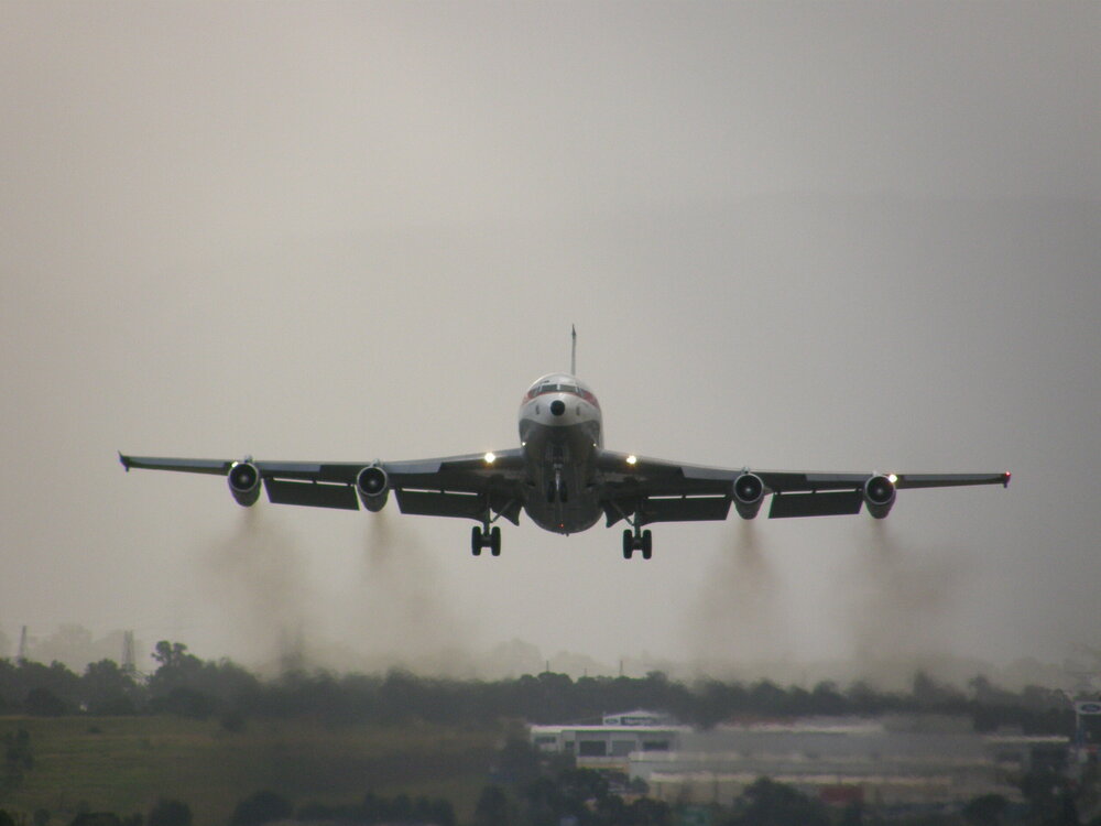 Qantas 707 Flypast