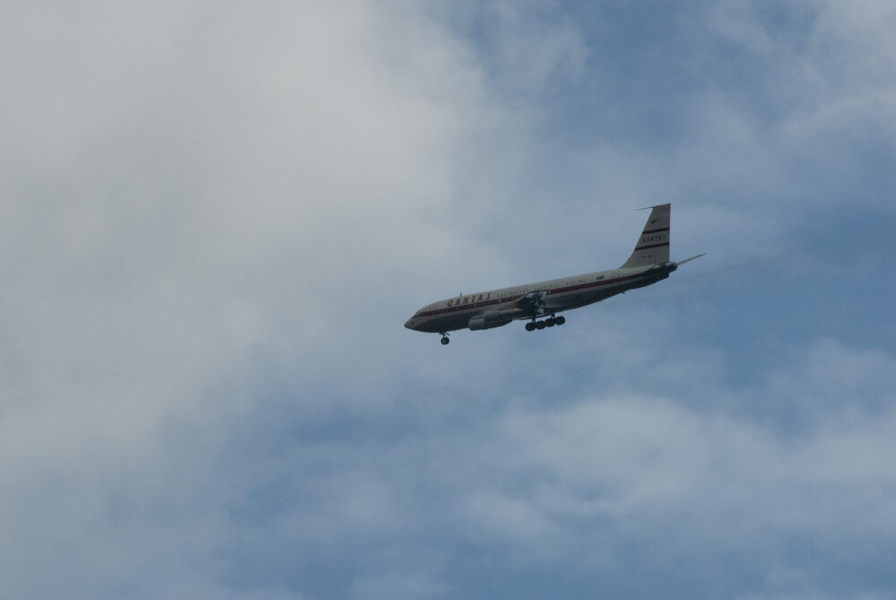 Qantas 707 Flypast