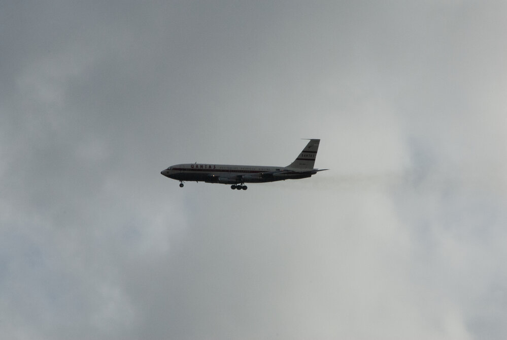 Qantas 707 Flypast