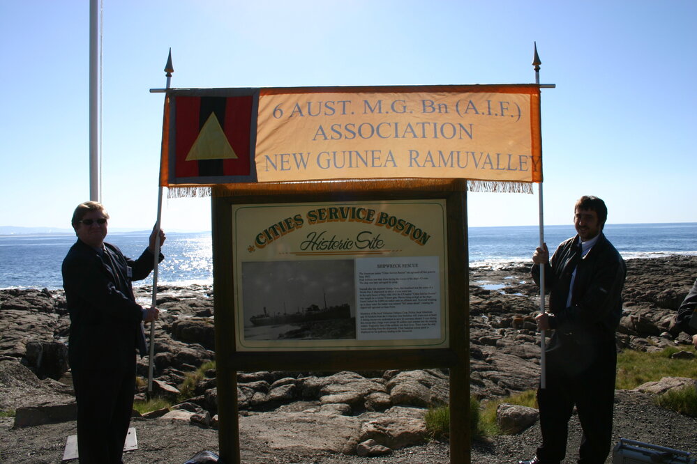 Remembrance Service at the 'Cities Service Boston' Memorial, Bass Point