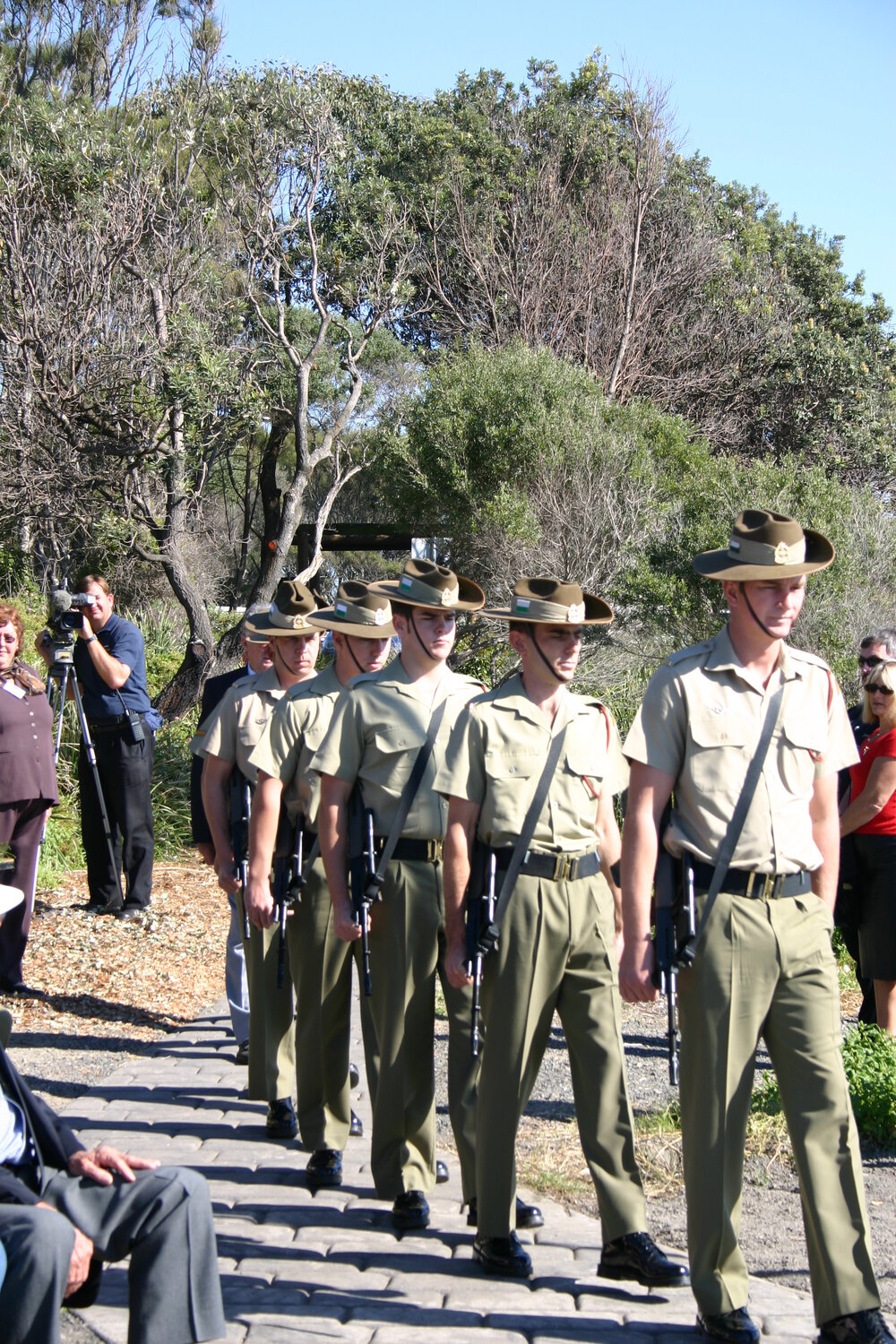 Remembrance Service at the 'Cities Service Boston' Memorial, Bass Point