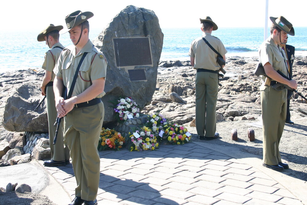 Remembrance Service at the 'Cities Service Boston' Memorial, Bass Point