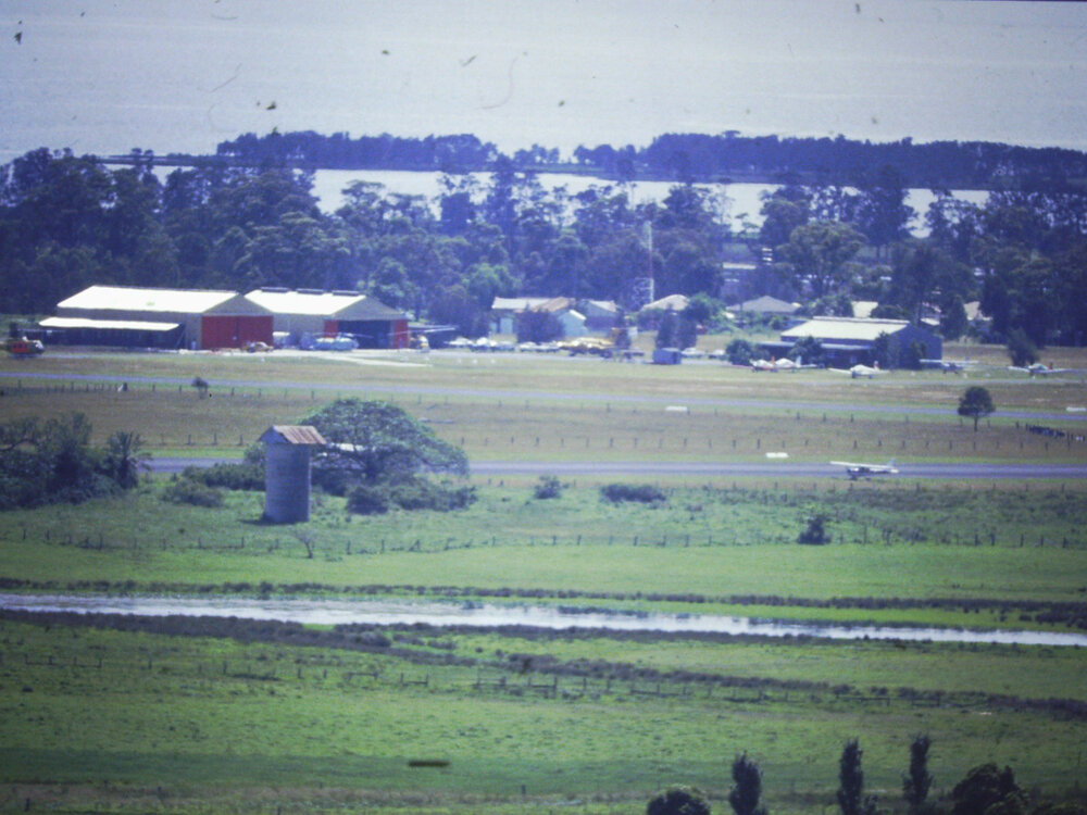 View over 'Marks Villa' site to Lake Illawarra