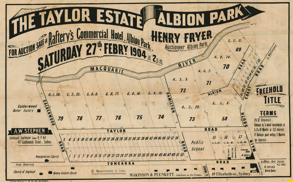 Taylor Estate Albion Park