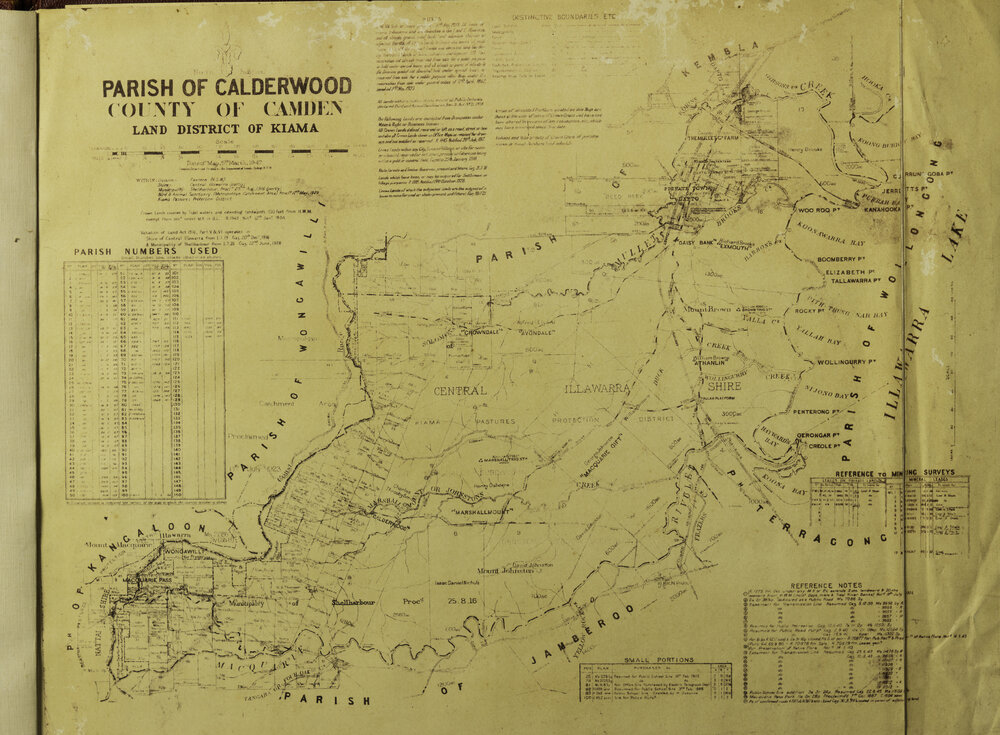 Parish Calderwood Land District Wollongong