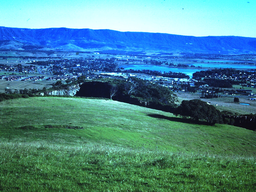 View over Wentworth Hills Quarry to Oak Flats