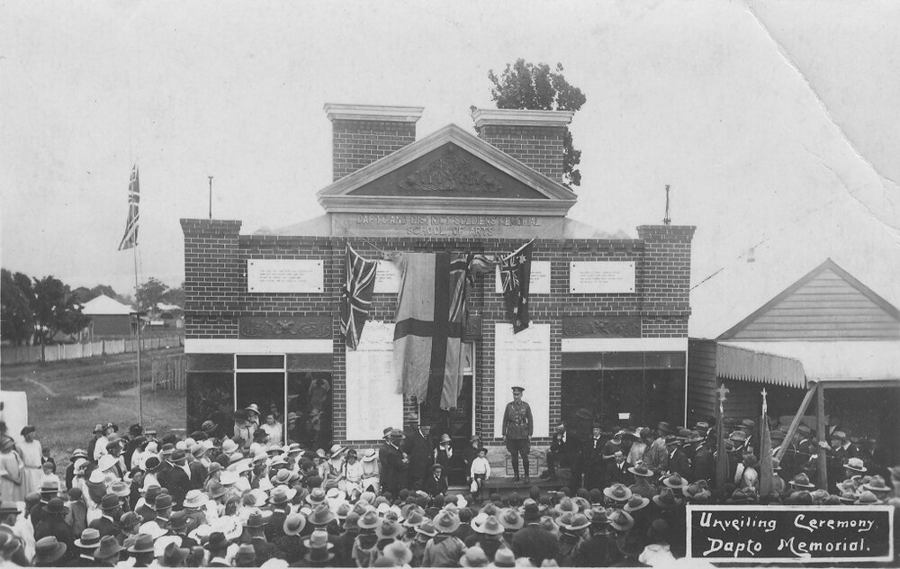 Dapto War Memorial Unveiling