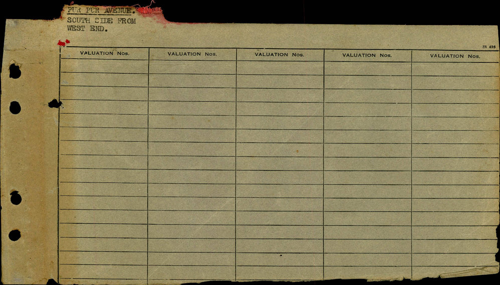 1942 - 1944 North Ward Valuation Book 3