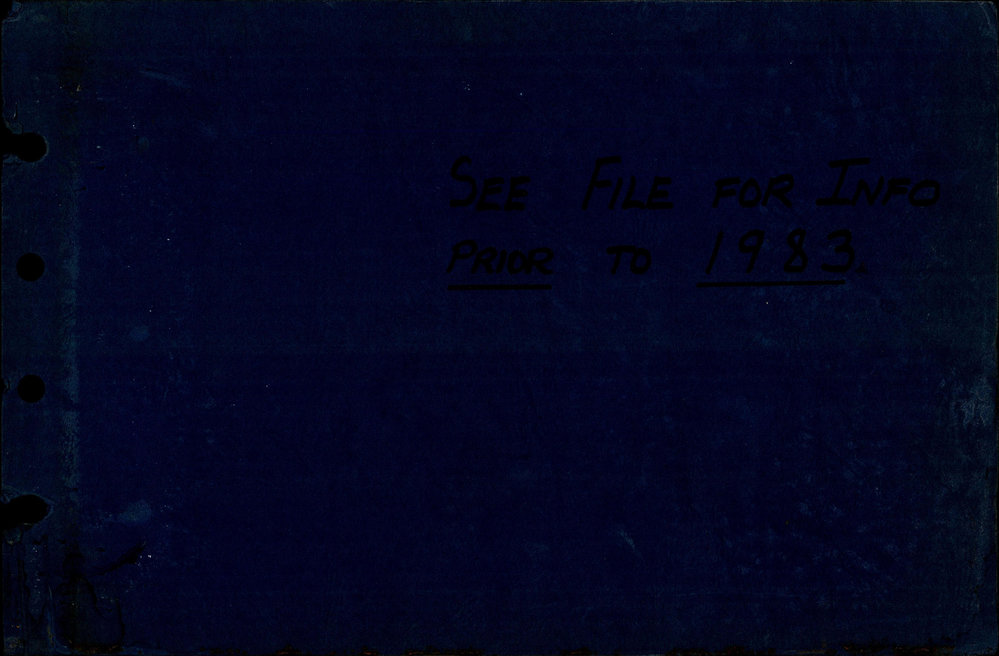 Shellharbour Municipal Council Register of Road Opening Permits 1983-1986 