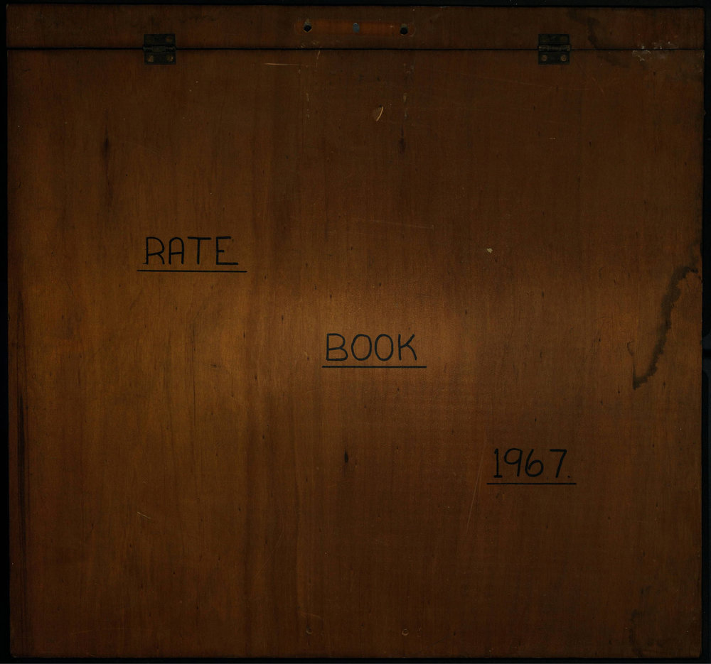 1967 Rate Book Financial Ledger