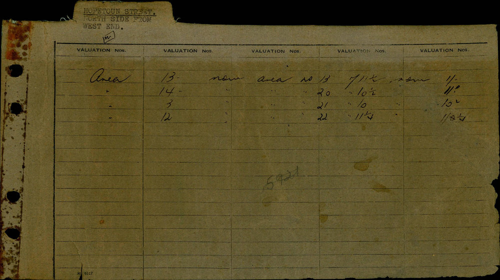 1951 - 1953 North Ward Valuation Book 7