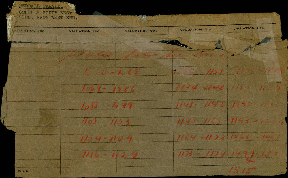 1951 - 1953 North Ward Valuation Book 3
