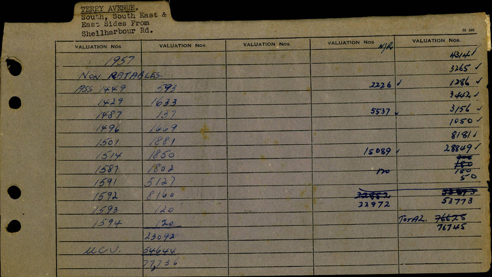 1954 - 1956 North Ward Valuation Book 5