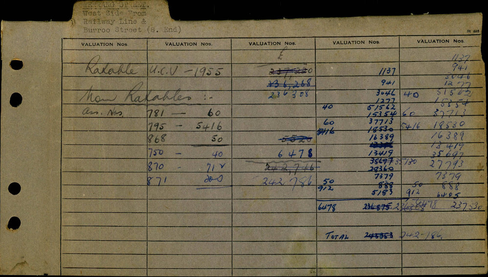 1954 - 1956 West Ward Valuation Book 3