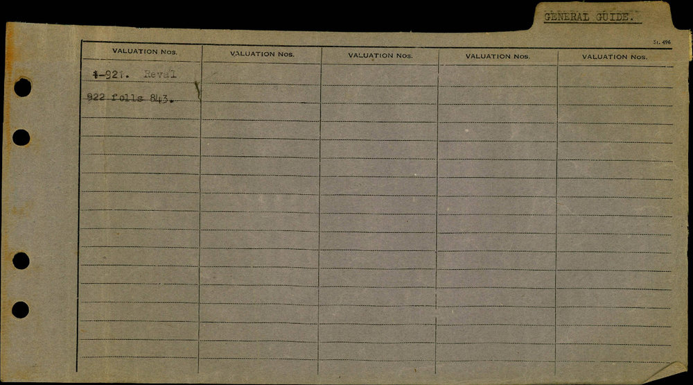 1957 - 1960 East Ward Valuation Book 1