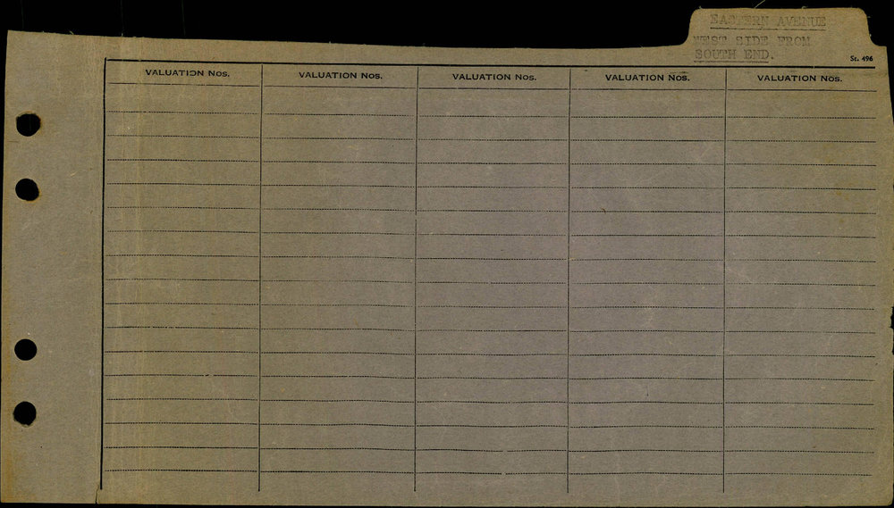 1957 - 1960 East Ward Valuation Book 2