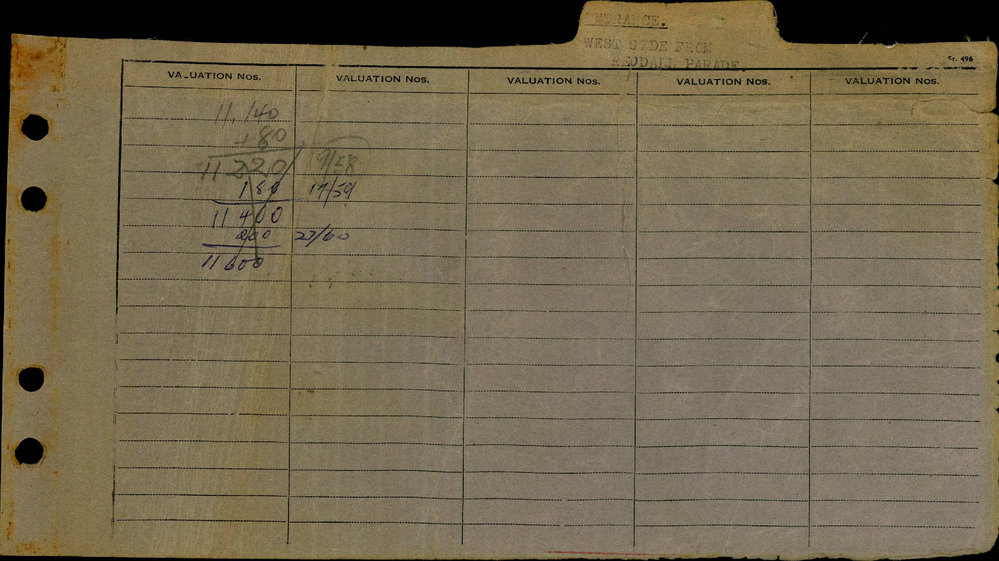 1957 - 1960 North Ward Valuation Book 2