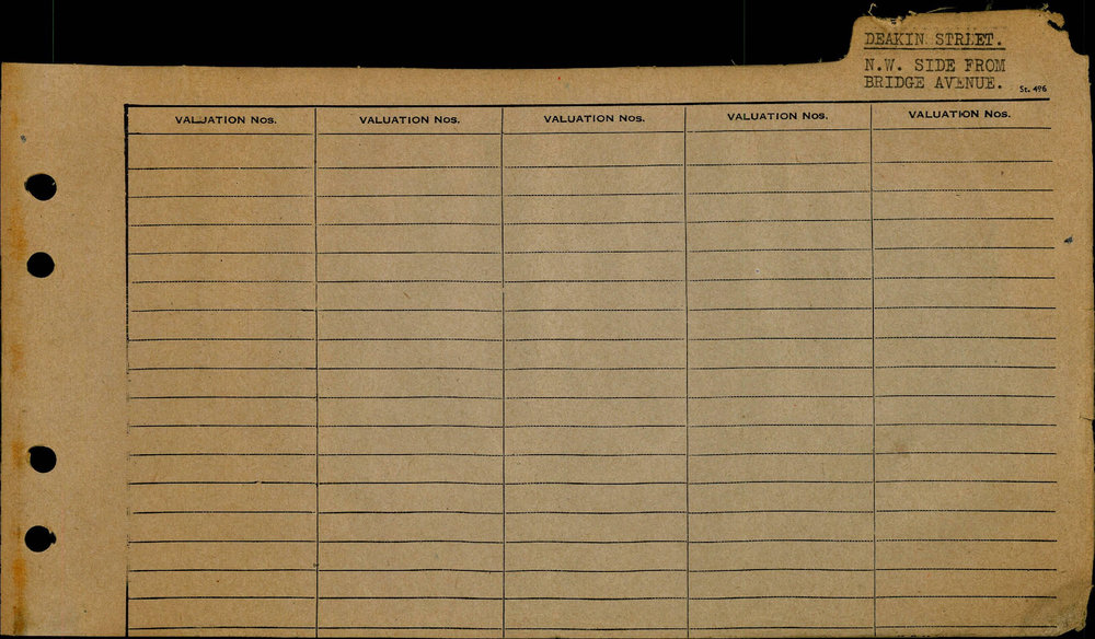 1961 - 1963 Central Ward Valuation Book 2