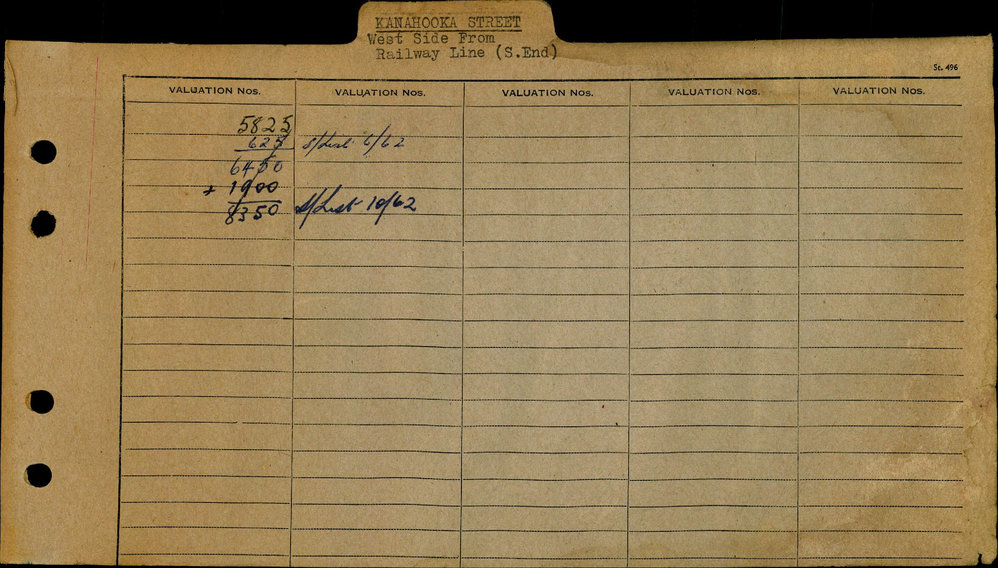 1961 - 1963 West Ward Valuation Book 2