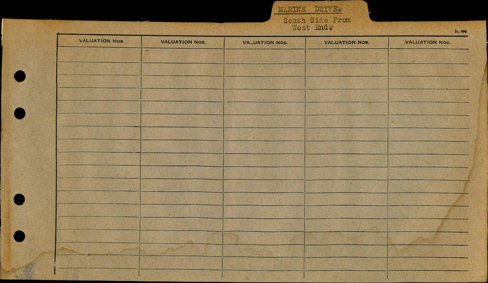 1961 - 1963 North Ward Valuation Book 3