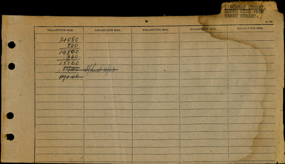 1961 - 1963 West Ward Valuation Book 3