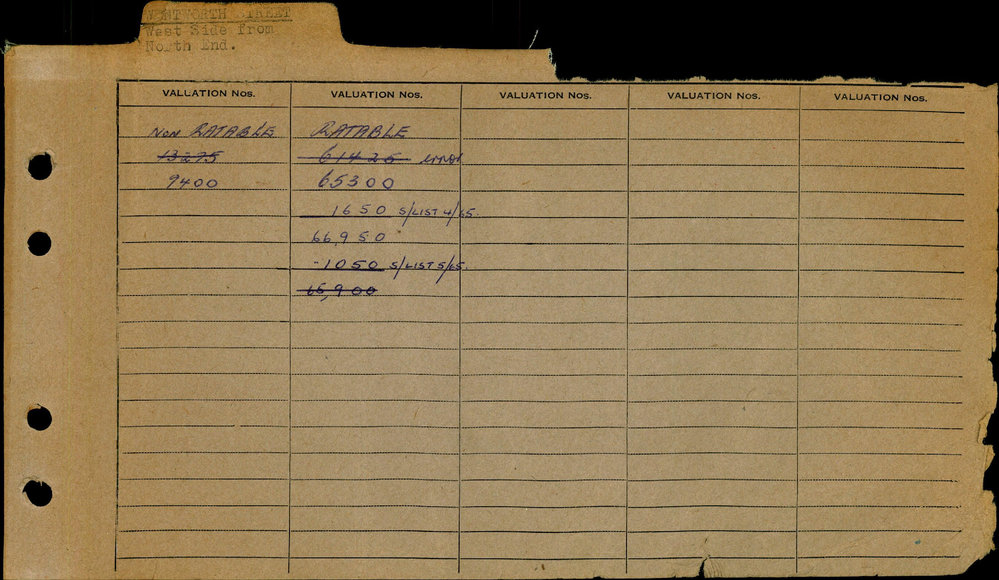 1964 - 1968 East Ward Valuation Book 5