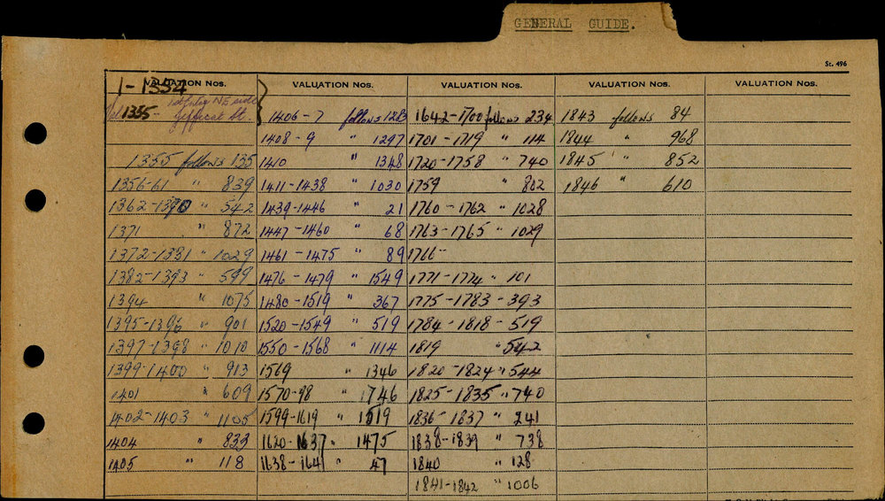 1961 - 1963 West Ward Valuation Book 1