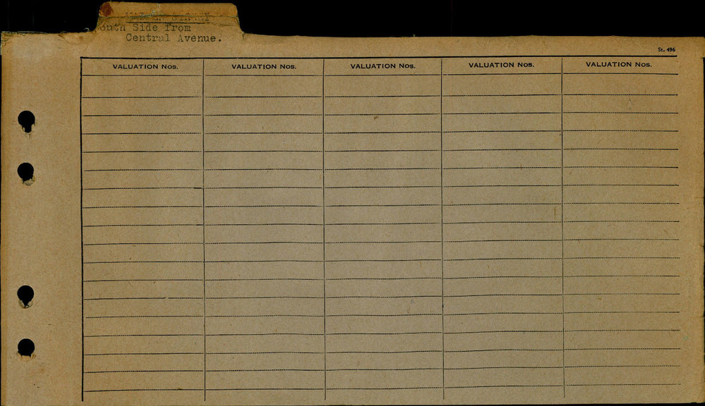 1964 - 1968 Central Ward Valuation Book 4