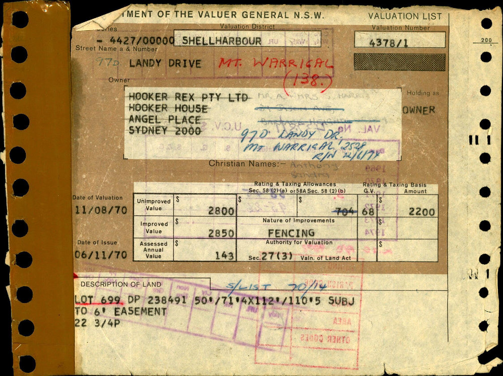 1969 - 1974 Landy Drive to Messenger St