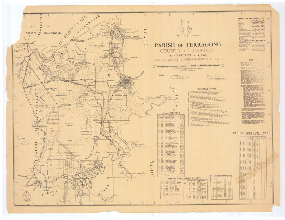 Parish Terragong Land District Kiama
