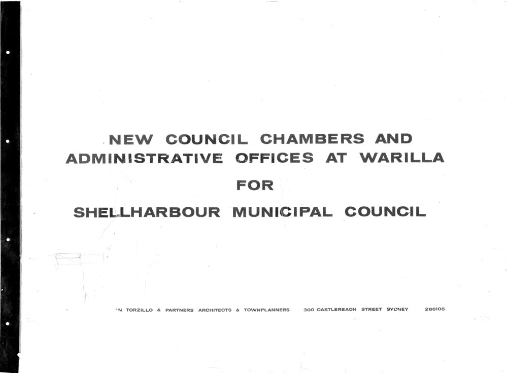 Plan Warilla Council Chamber and Administration Building - 1968