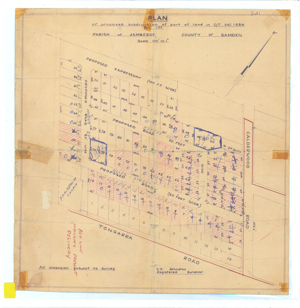 Plan Proposed Subdivision - Albion Park
