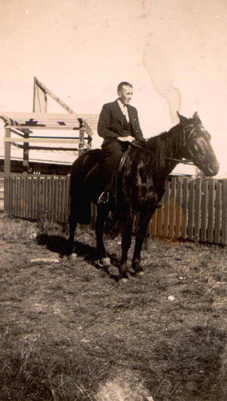 Jack Nicholson on a horse at Lake Illawarra South
