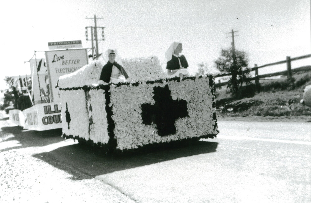 Red Cross float in the Shellharbour Centenary Parade