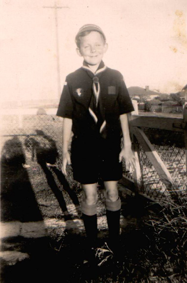 Verne Robinson in his Cub Scout uniform